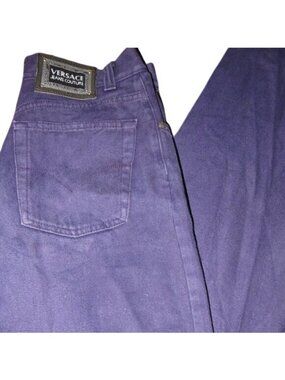 Versace Jeans Couture Straight Leg Blue Denim Jeans Pants 33 47 Plus size 14/16